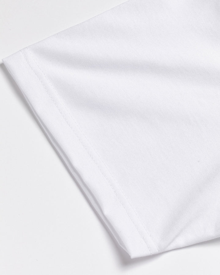 Logo Assorted モックネックTシャツ 763572023-WHITE