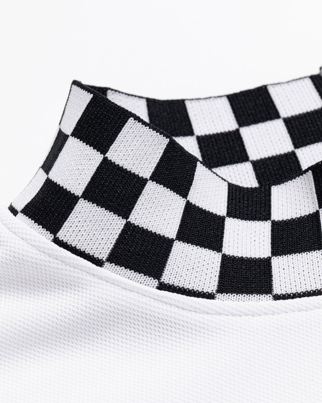 Icon Checker RibモックTEE 763572017-WHITE