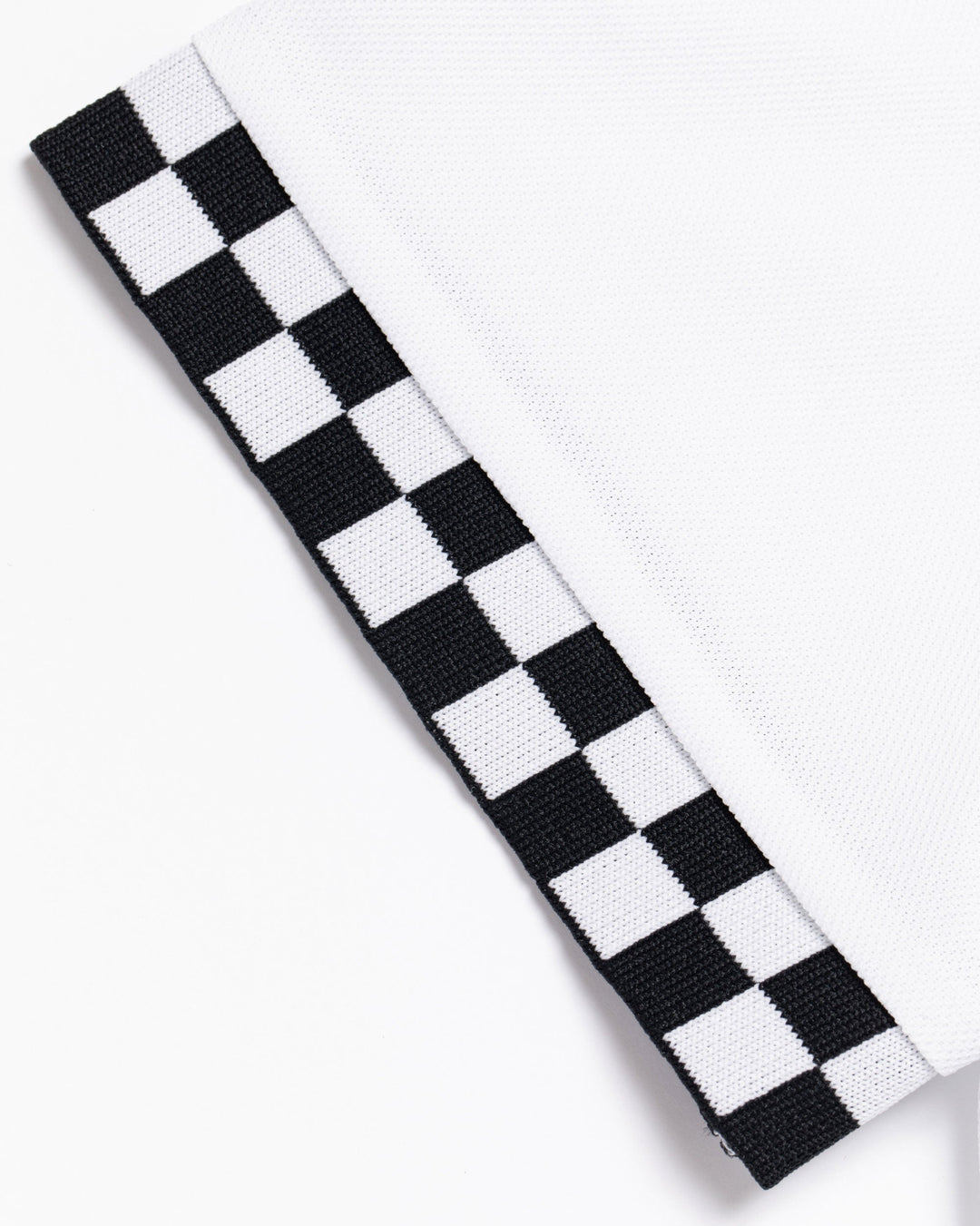 WOMEN Icon Checker Ribポロシャツ 763572083-WHITE