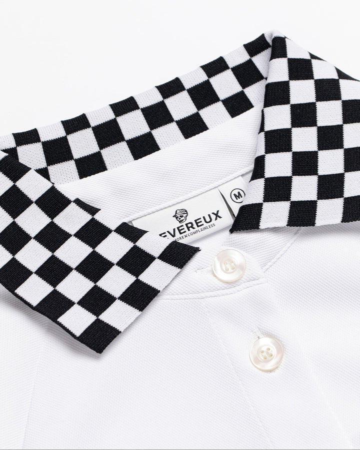 WOMEN Icon Checker Ribポロワンピース 763572570 WHITE