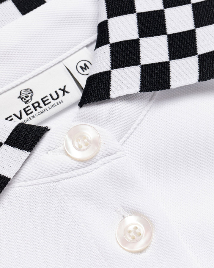 WOMEN Icon Checker Ribポロワンピース 763572570 WHITE