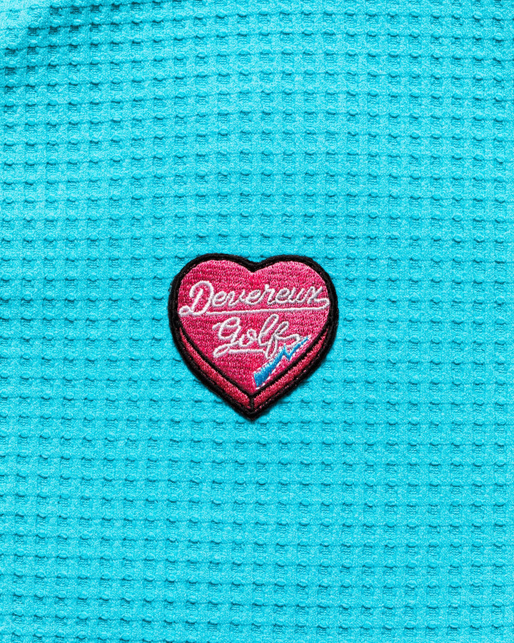 WOMEN Southern DrawワッフルFull Zipロゴテープフーディー 763572178-AQUA