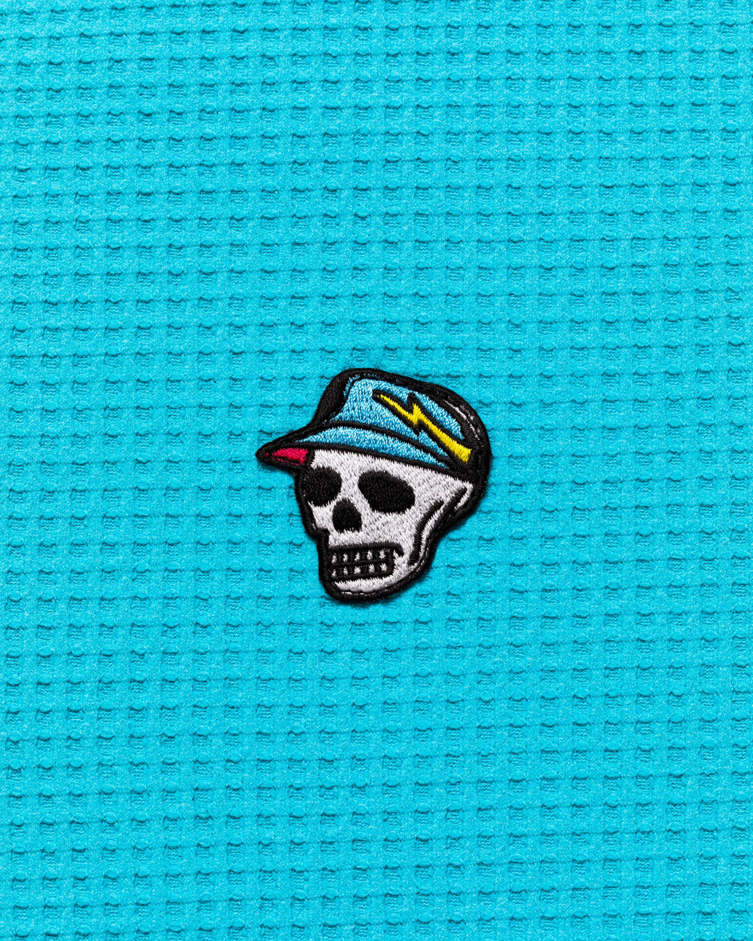 Southern DrawワッフルFull Zipロゴテープフーディー 763572110-AQUA