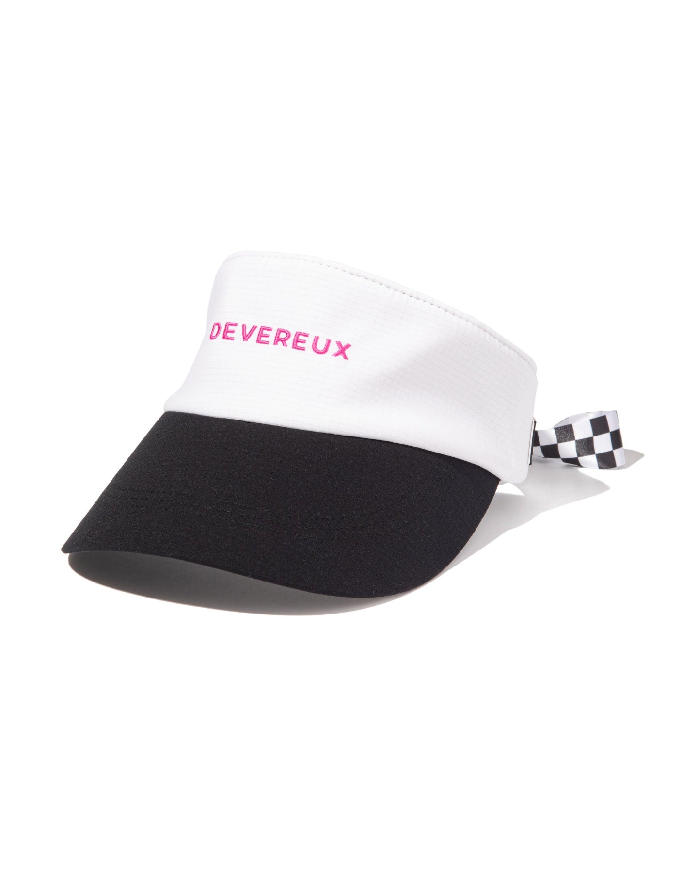 WOMEN Dot Air Basic Checker Ribbon Visor 763572806-BLACK
