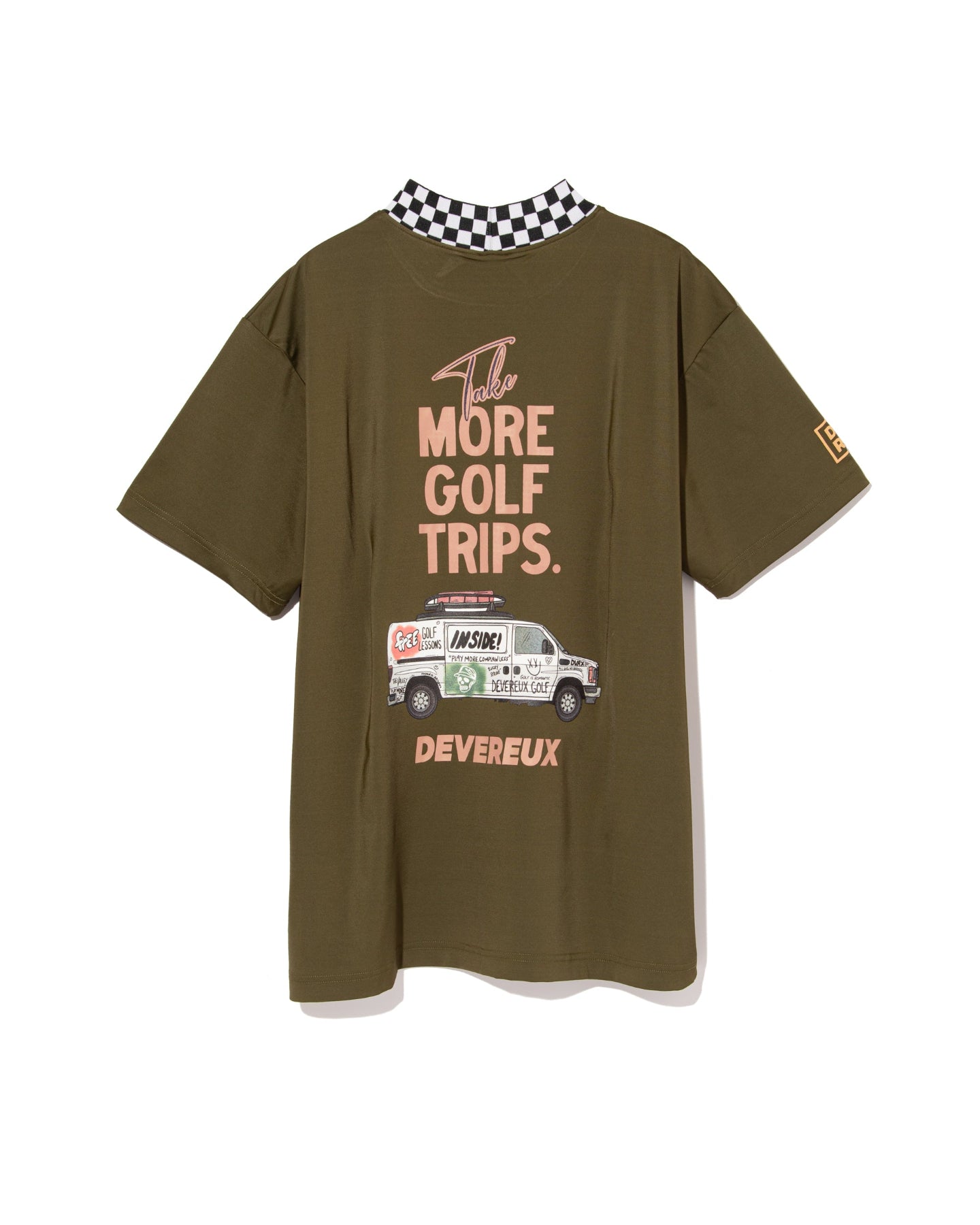 More TripチェッカーリブモックTEE 763572019-KHAKI