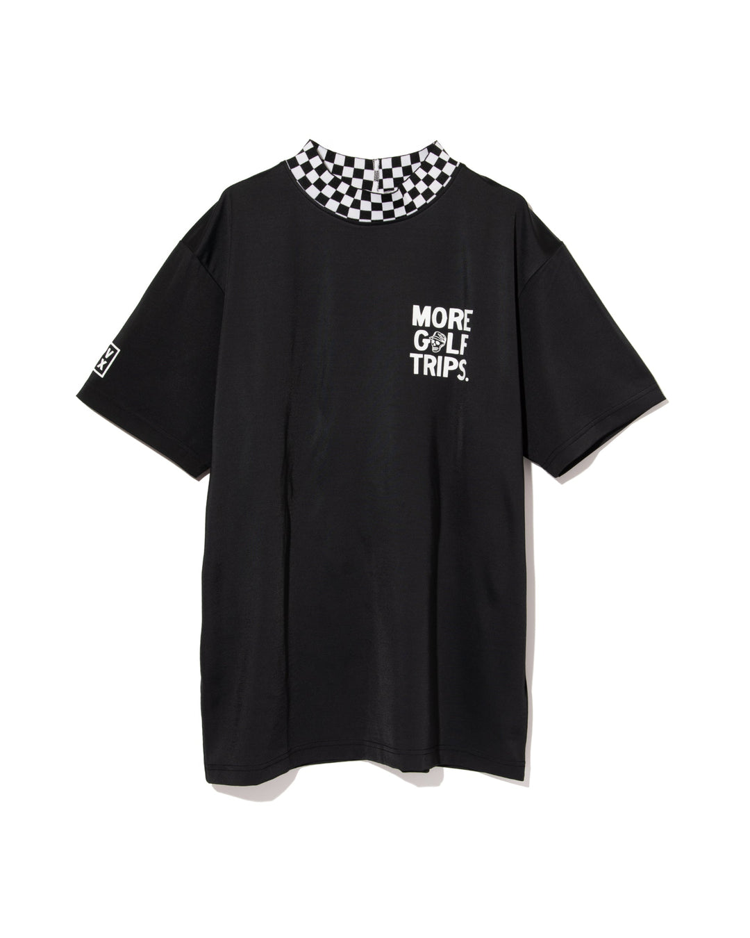 More TripチェッカーリブモックTEE 763572019-BLACK