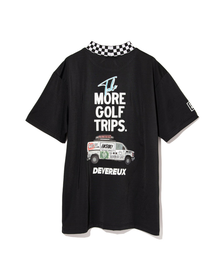 More TripチェッカーリブモックTEE 763572019-BLACK