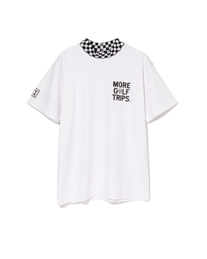 More TripチェッカーリブモックTEE 763572019-WHITE