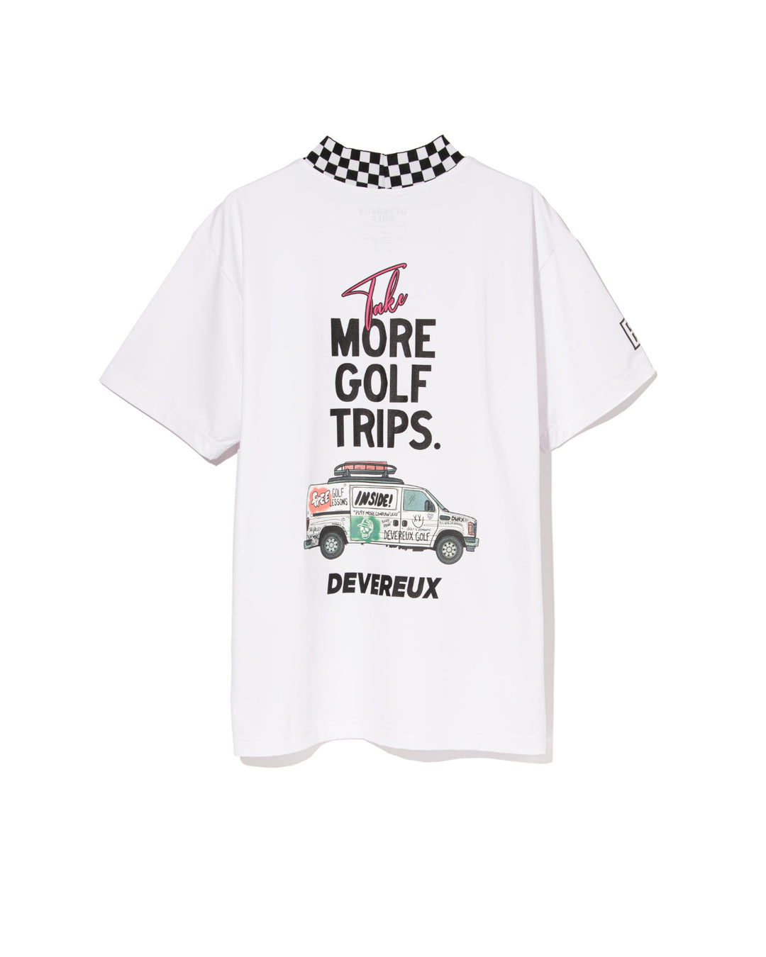 More TripチェッカーリブモックTEE 763572019-WHITE