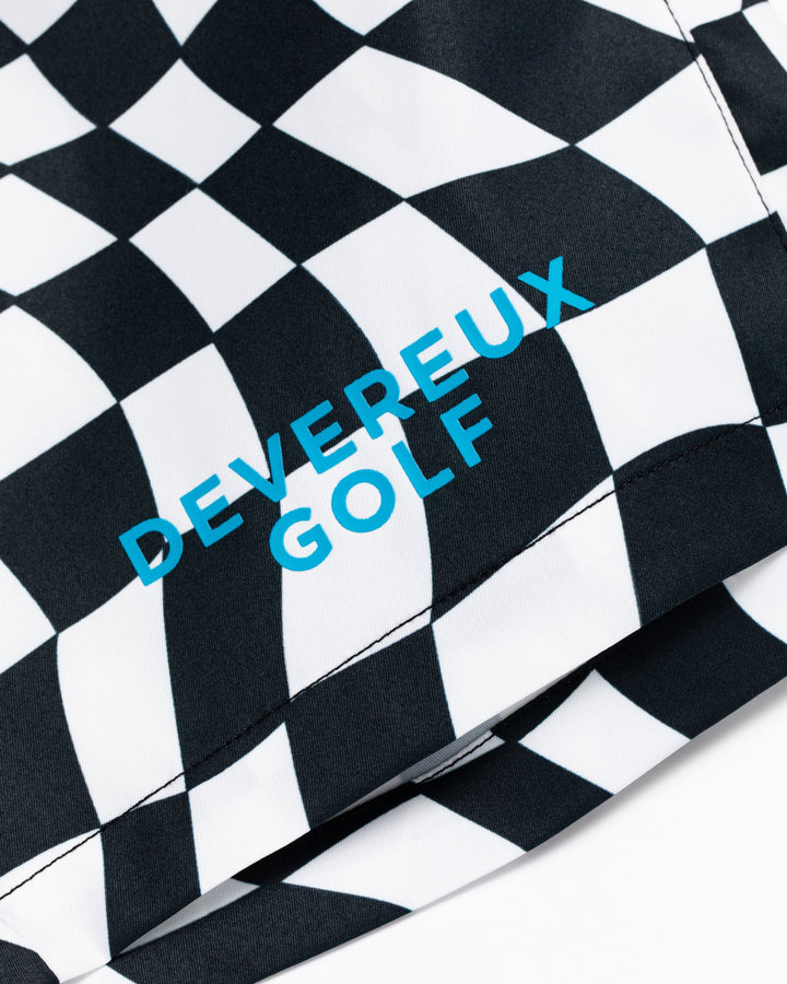 DVRX Deform Checkerショーツ 763572405-WHITE x BLACK