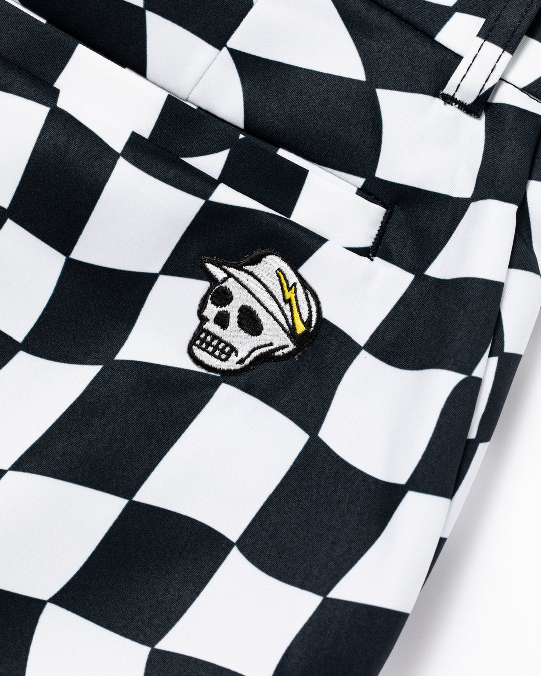 DVRX Deform Checkerショーツ 763572405-WHITE x BLACK