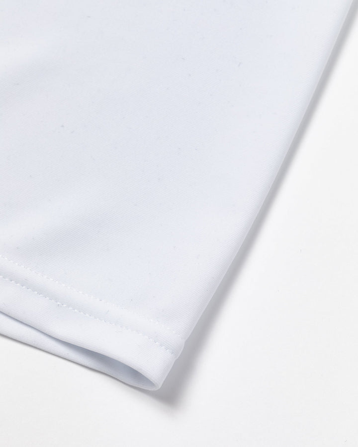 WOMEN Lucky than Goodノースリーブハーフジップリブカラーワンピース  763572572-WHTE