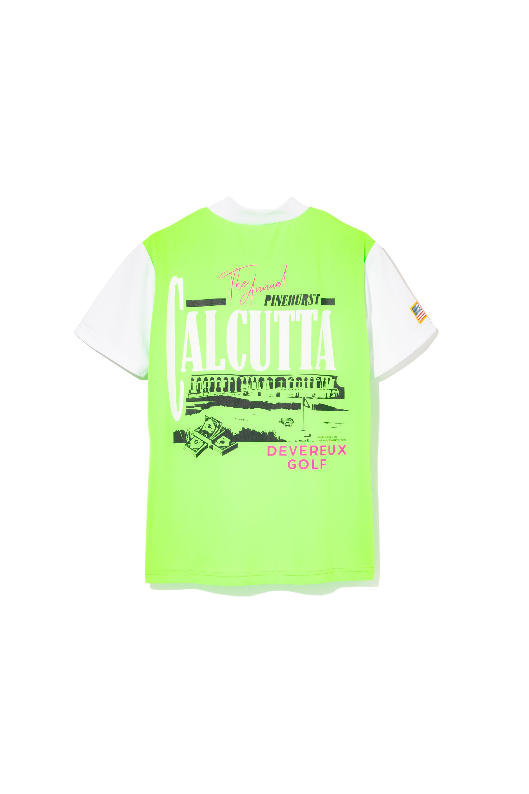 WOMEN USカルカッタモックネックTEE 763572080 GREEN×WHITE