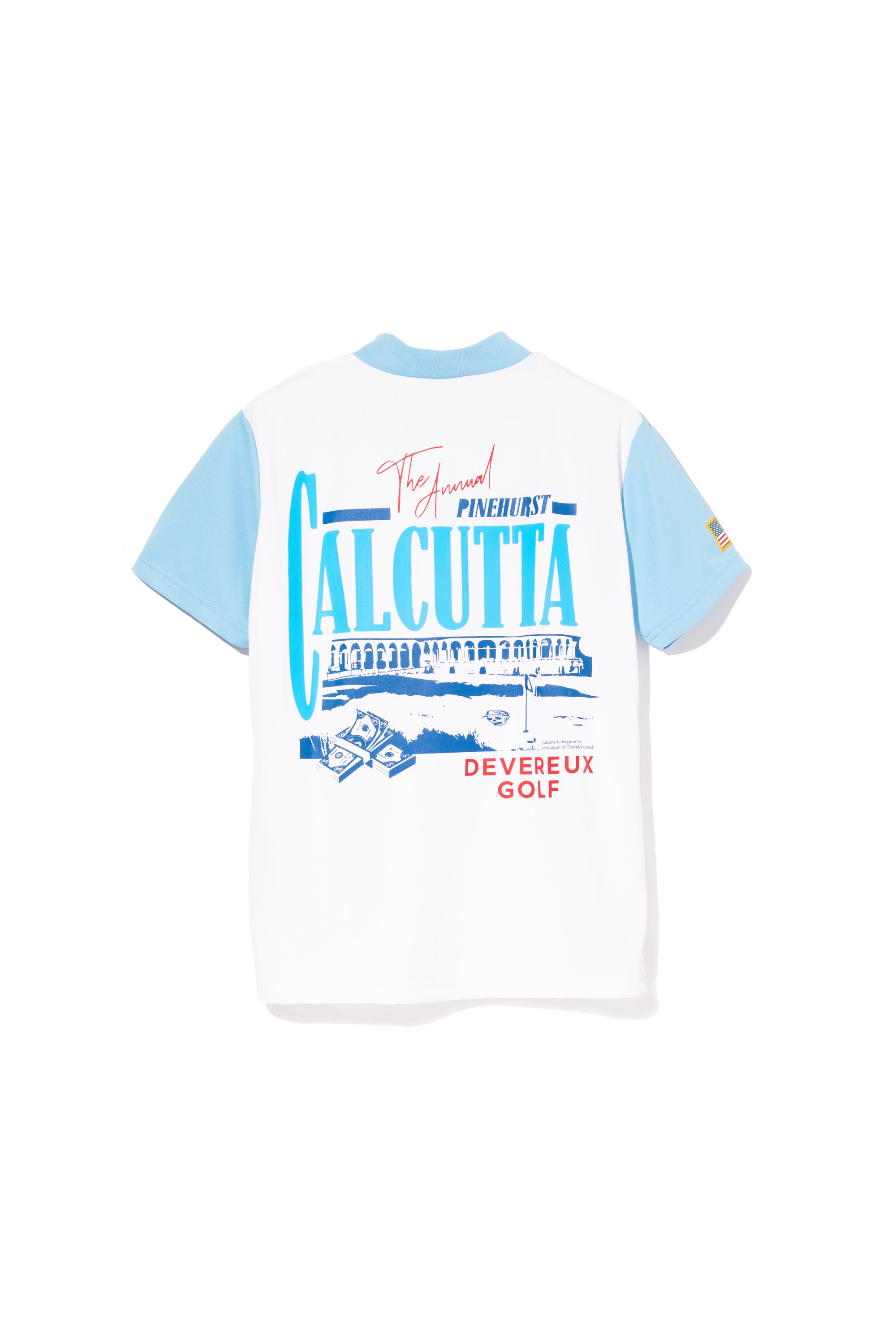 WOMEN USカルカッタモックネックTEE 763572080 WHITE×BLUE