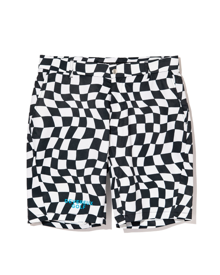 DVRX Deform Checkerショーツ 763572405-WHITE x BLACK