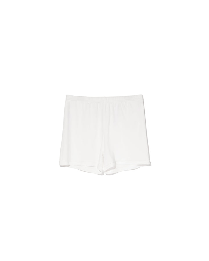 WOMEN Lucky than Goodノースリーブハーフジップリブカラーワンピース  763572572-WHTE