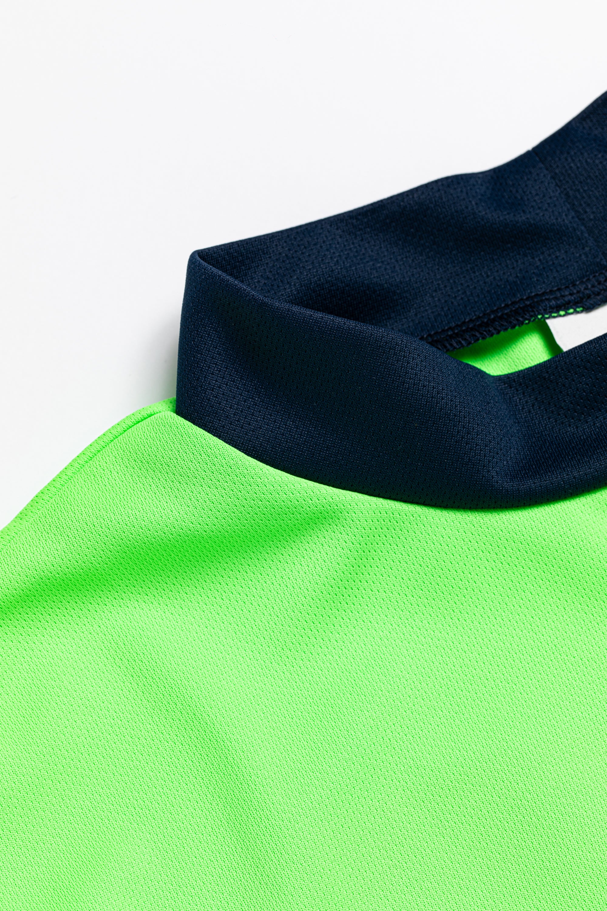 US Fly EagleモックネックTEE 763572013 GREEN×NAVY