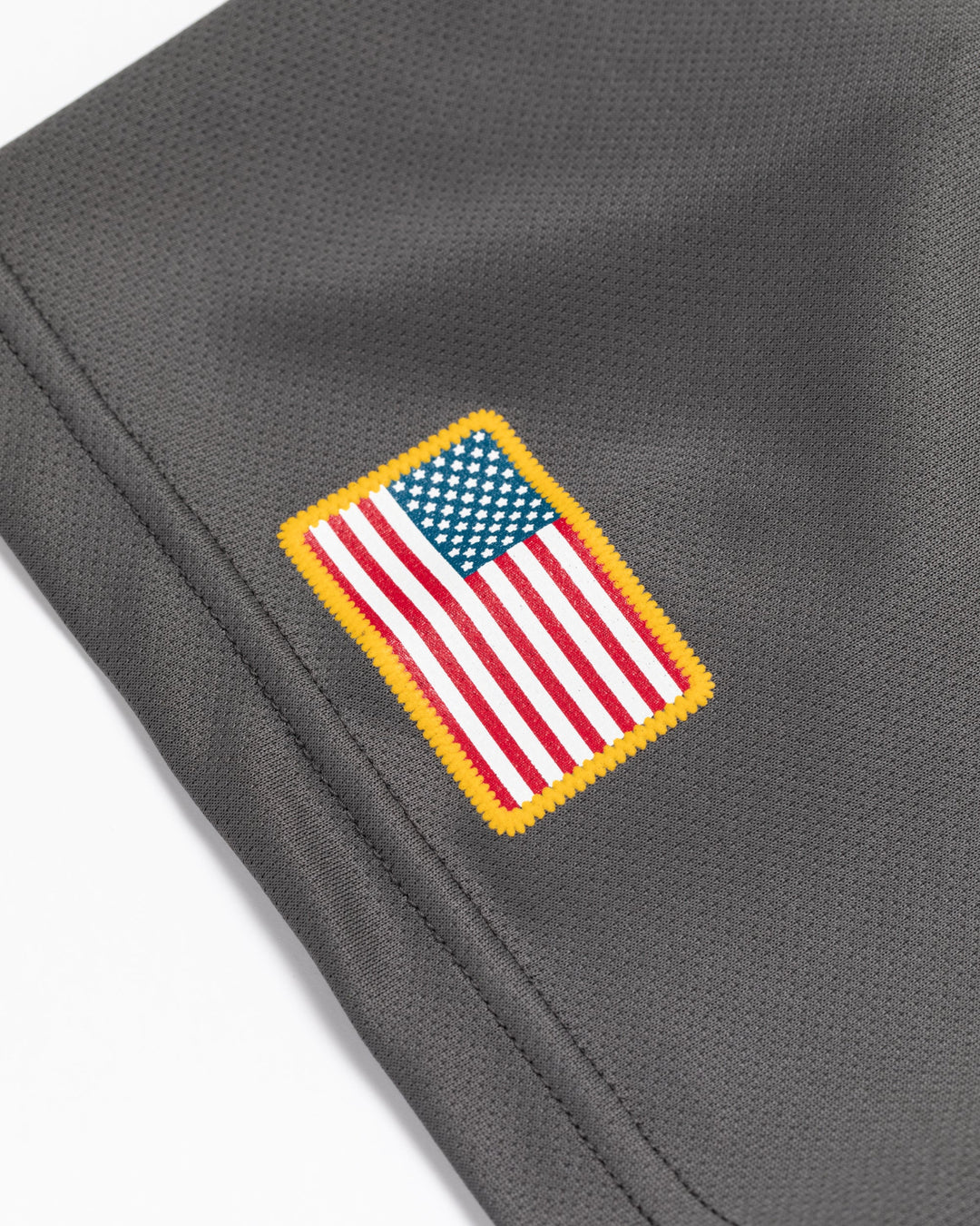 US Fly EagleモックネックTEE 763572013 WHITE×GRAY