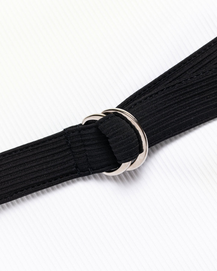 WOMEN Lucky than Goodノースリーブハーフジップリブカラーワンピース  763572572-WHTE