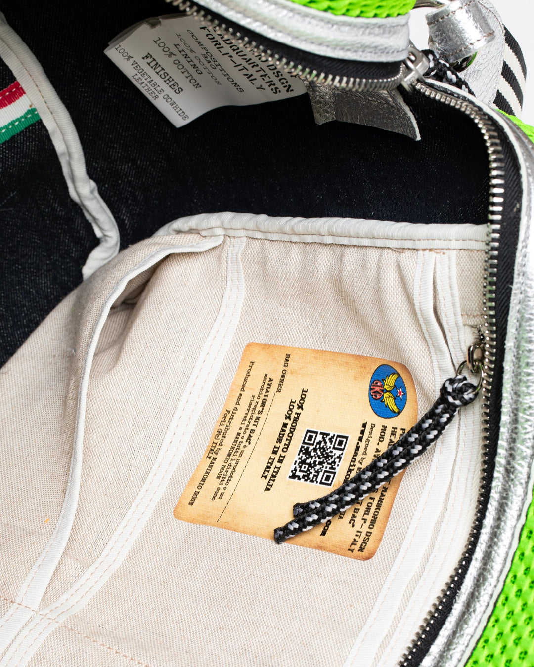 【DEVEREUX × MANIKOMIO】 38 Mesh aviators kit bag 763572832 GREEN