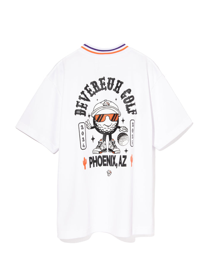 ARIZONAアクティブリブモックネックTEE 763572011 WHITE