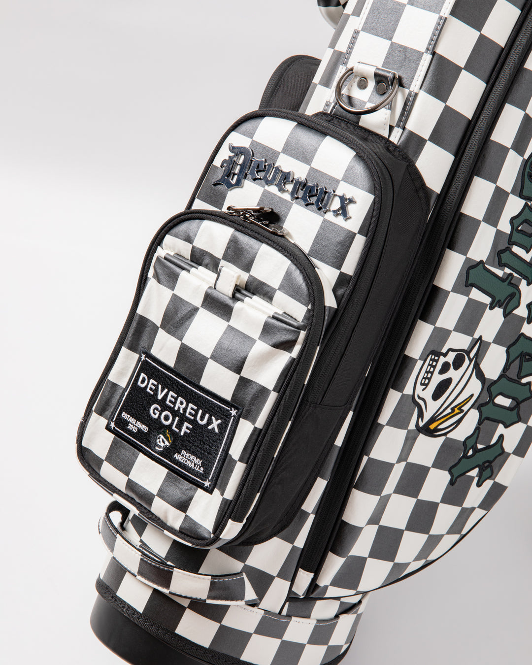 ALL CHECKER Caddie bag 075754830-WHITE