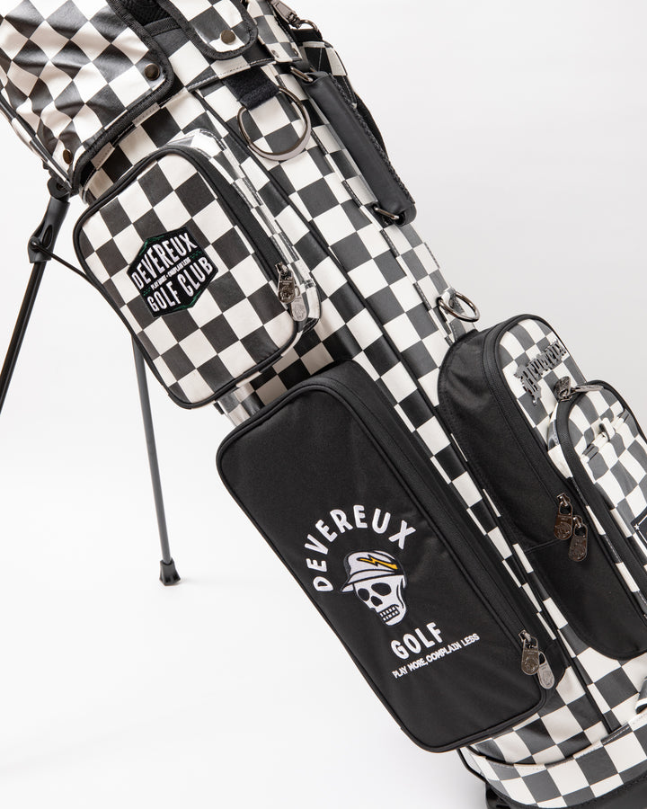 ALL CHECKER Caddie bag 075754830-WHITE