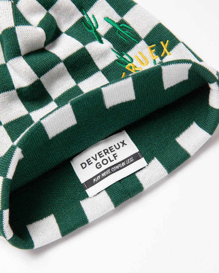 チェッカーフラッグカクタスビーニー 075754806-GREEN