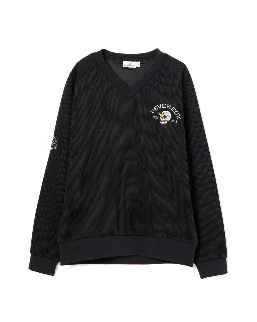 ショッカースカルクォーターゲージ 裏付きプルオーバー 075754015-BLACK