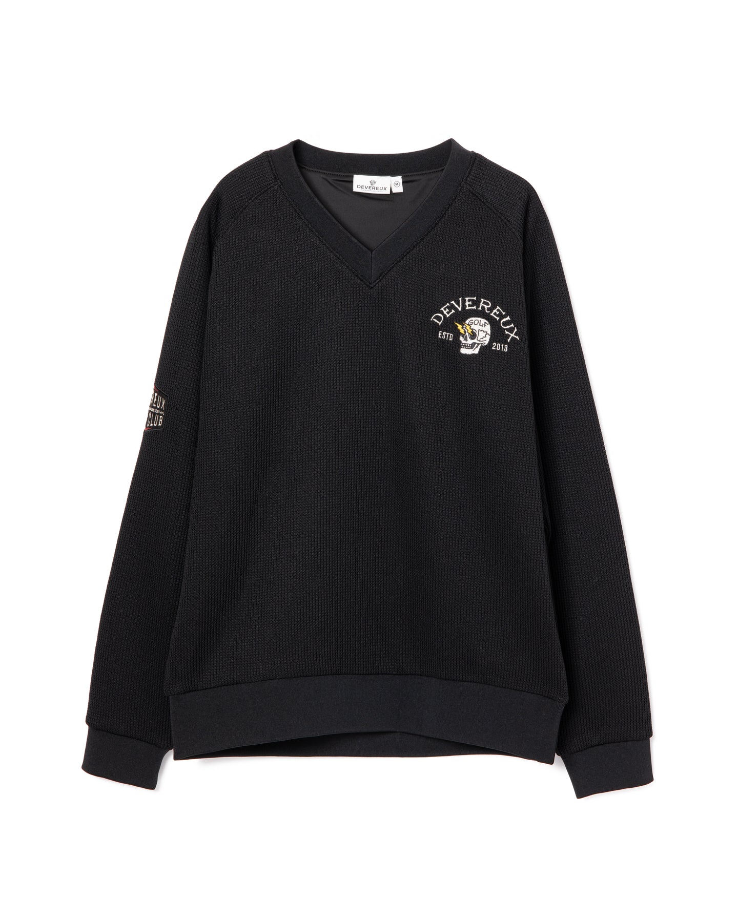 ショッカースカルクォーターゲージ 裏付きプルオーバー 075754015-BLACK