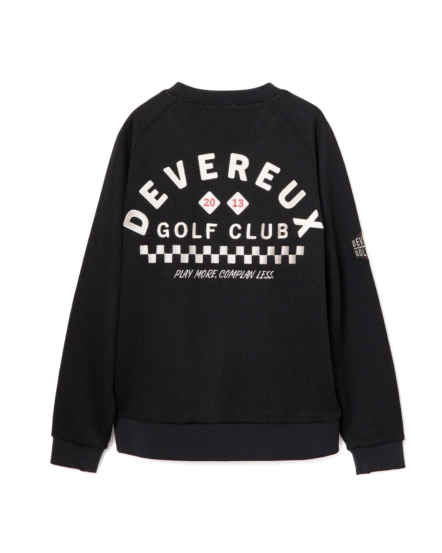 最新作 devereux golf ニットセーター チェッカー クルーネック 最新作