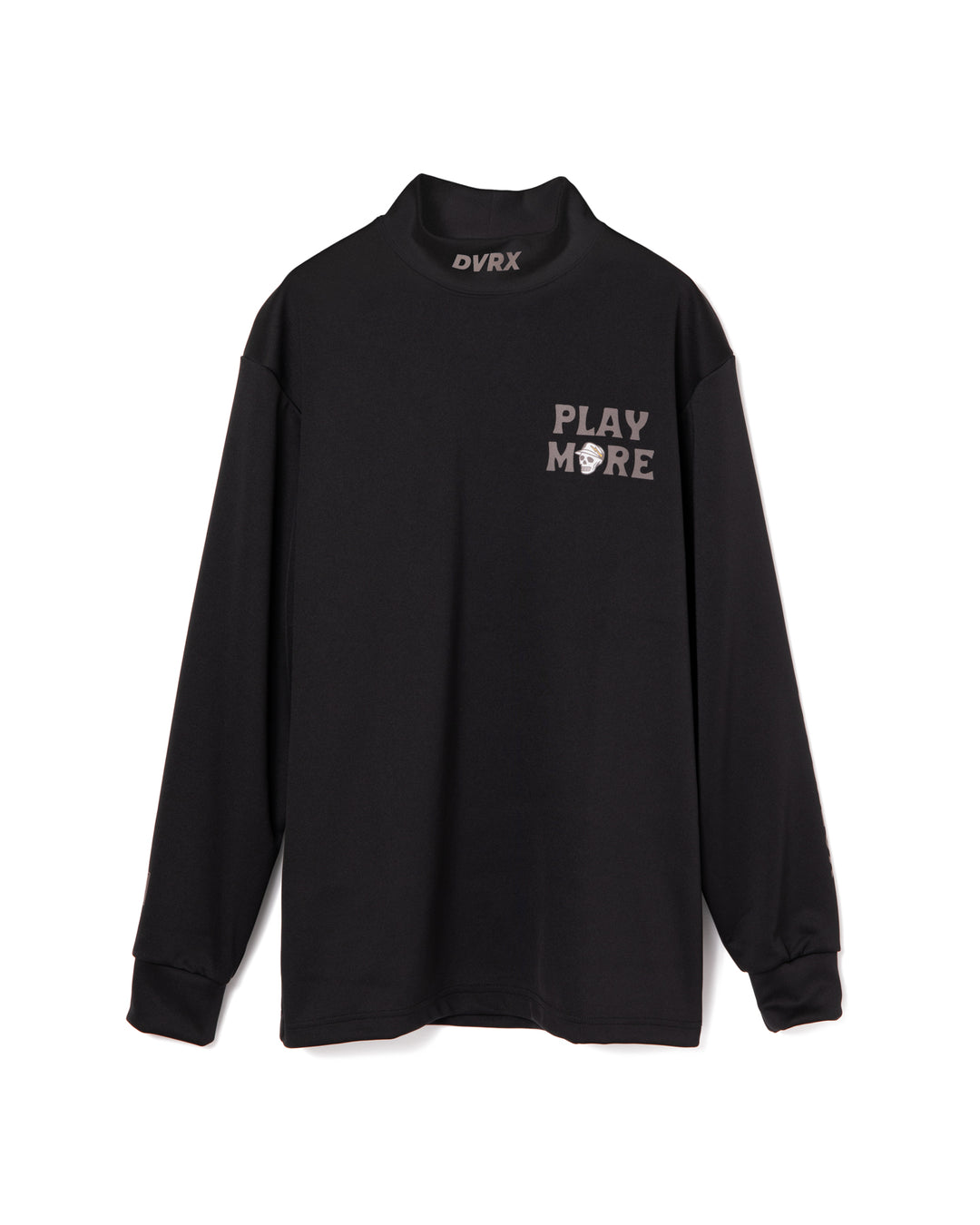 Stinger fitted リブモック ロングスリーブ 075754012-BLACK