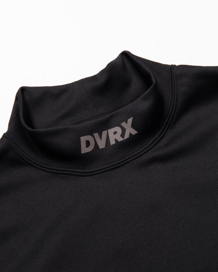 Stinger fitted リブモック ロングスリーブ 075754012-BLACK