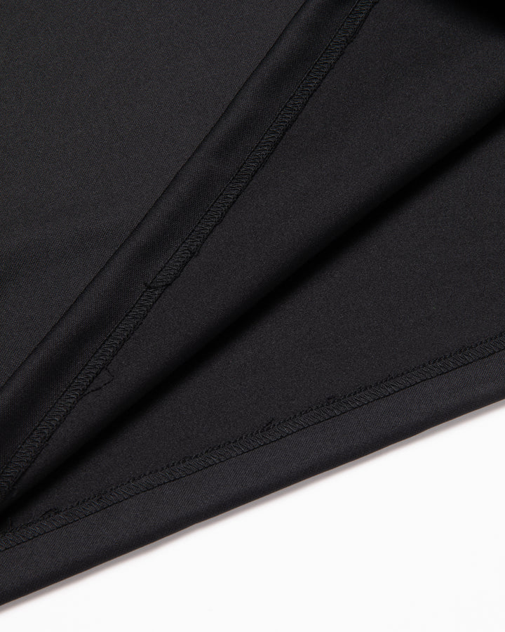 Stinger fitted リブモック ロングスリーブ 075754012-BLACK