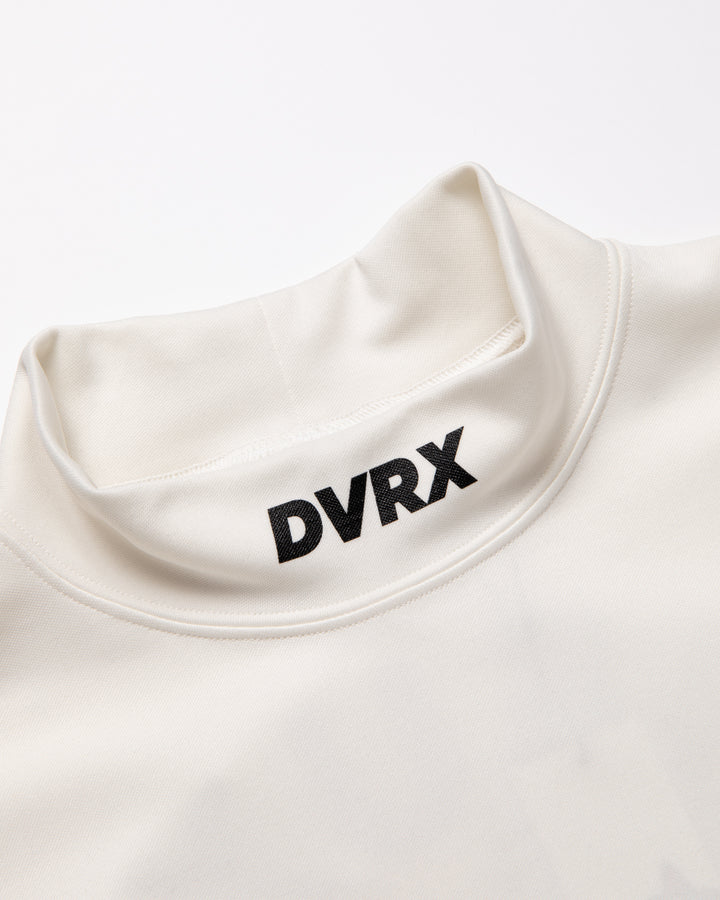 Stinger fitted リブモック ロングスリーブ 075754012-WHITE