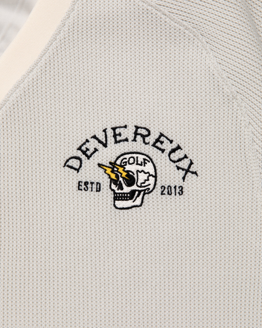 ショッカースカルクォーターゲージ 裏付きプルオーバー 075754015-WHITE