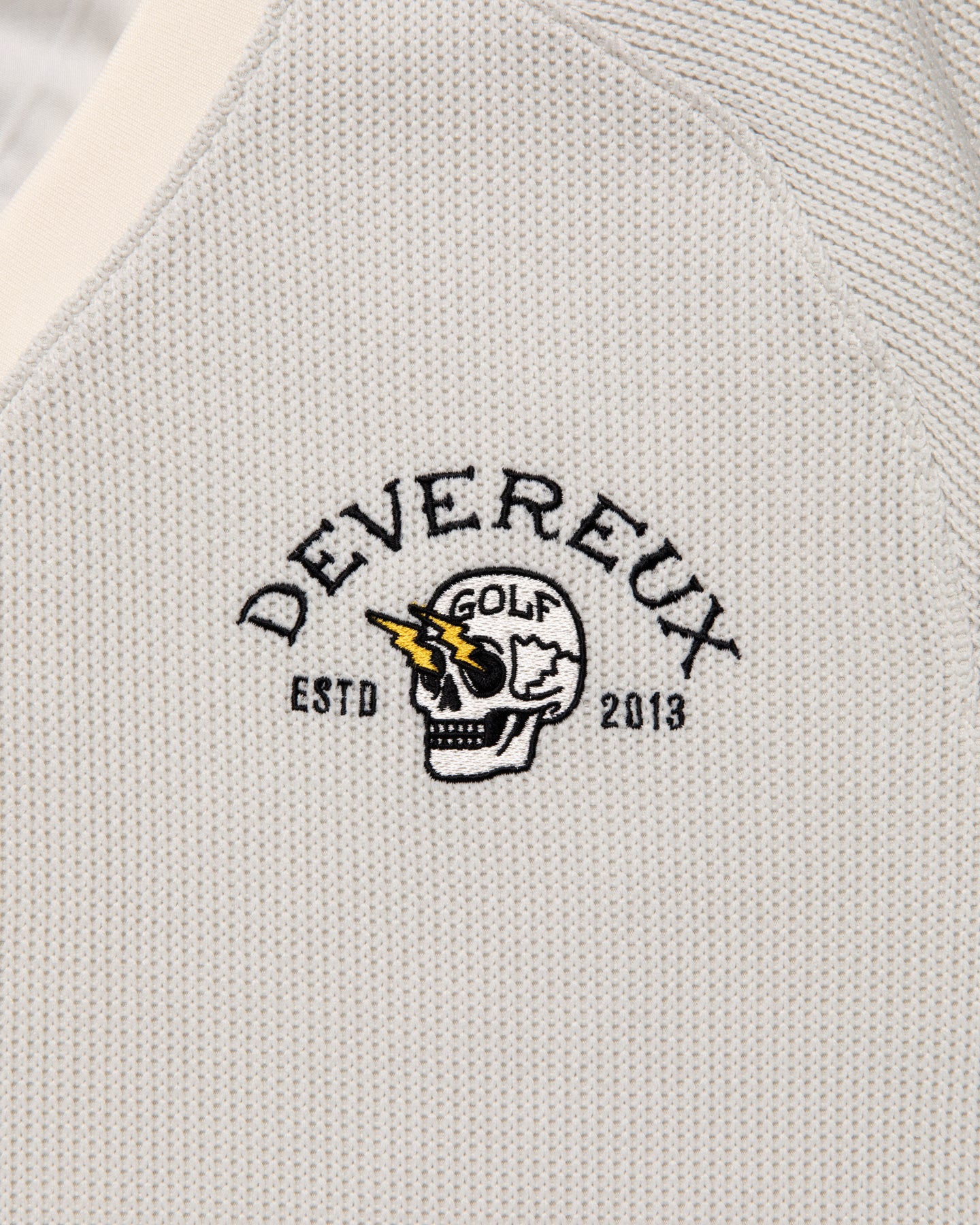 ショッカースカルクォーターゲージ 裏付きプルオーバー 075754015-WHITE