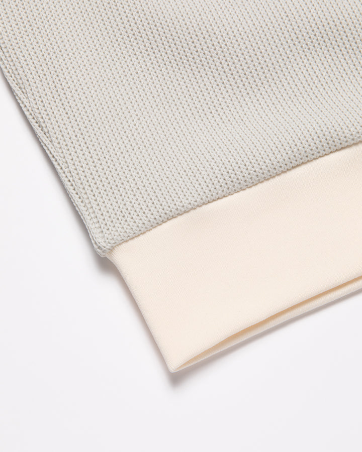 ショッカースカルクォーターゲージ 裏付きプルオーバー 075754015-WHITE