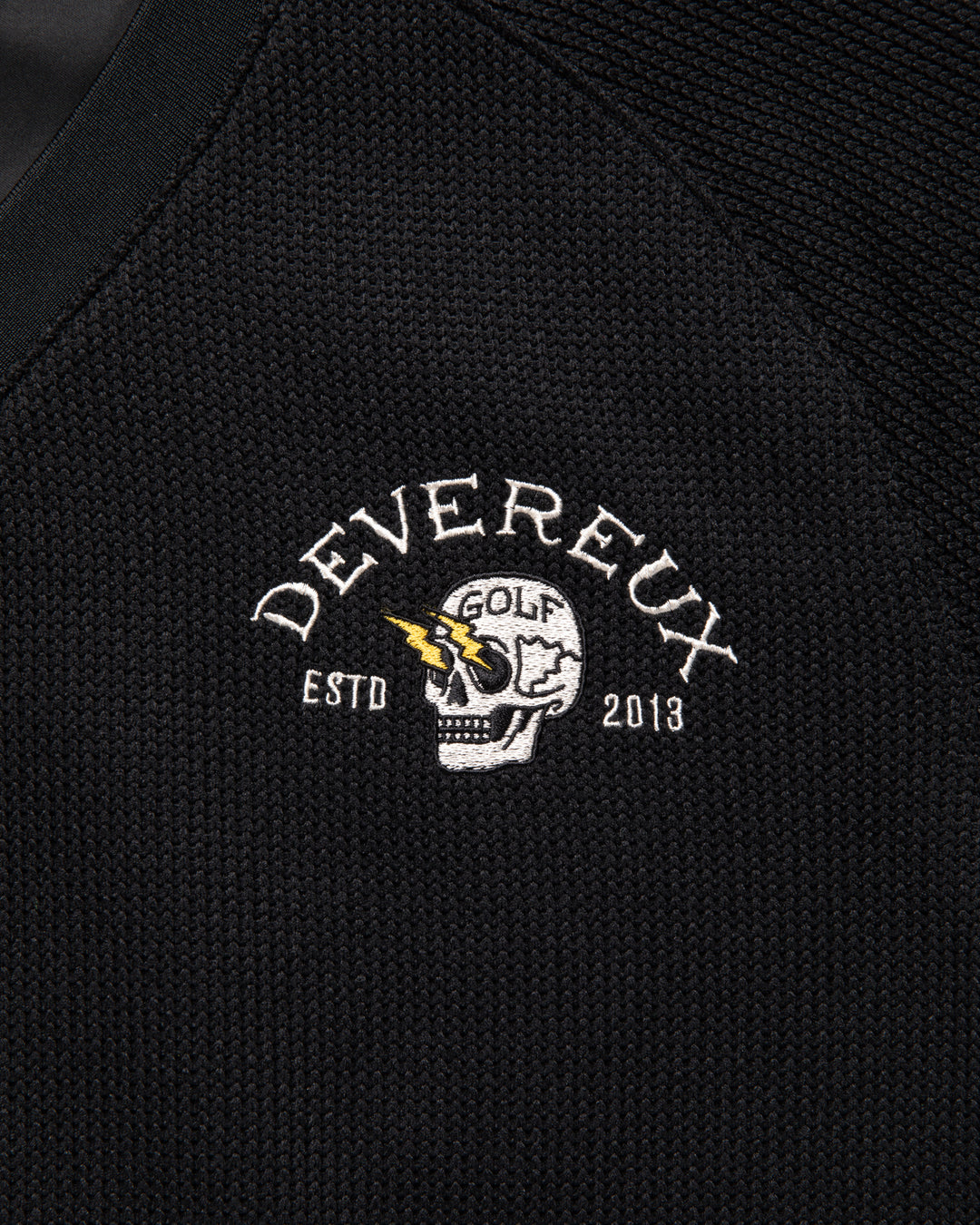 ショッカースカルクォーターゲージ 裏付きプルオーバー 075754015-BLACK