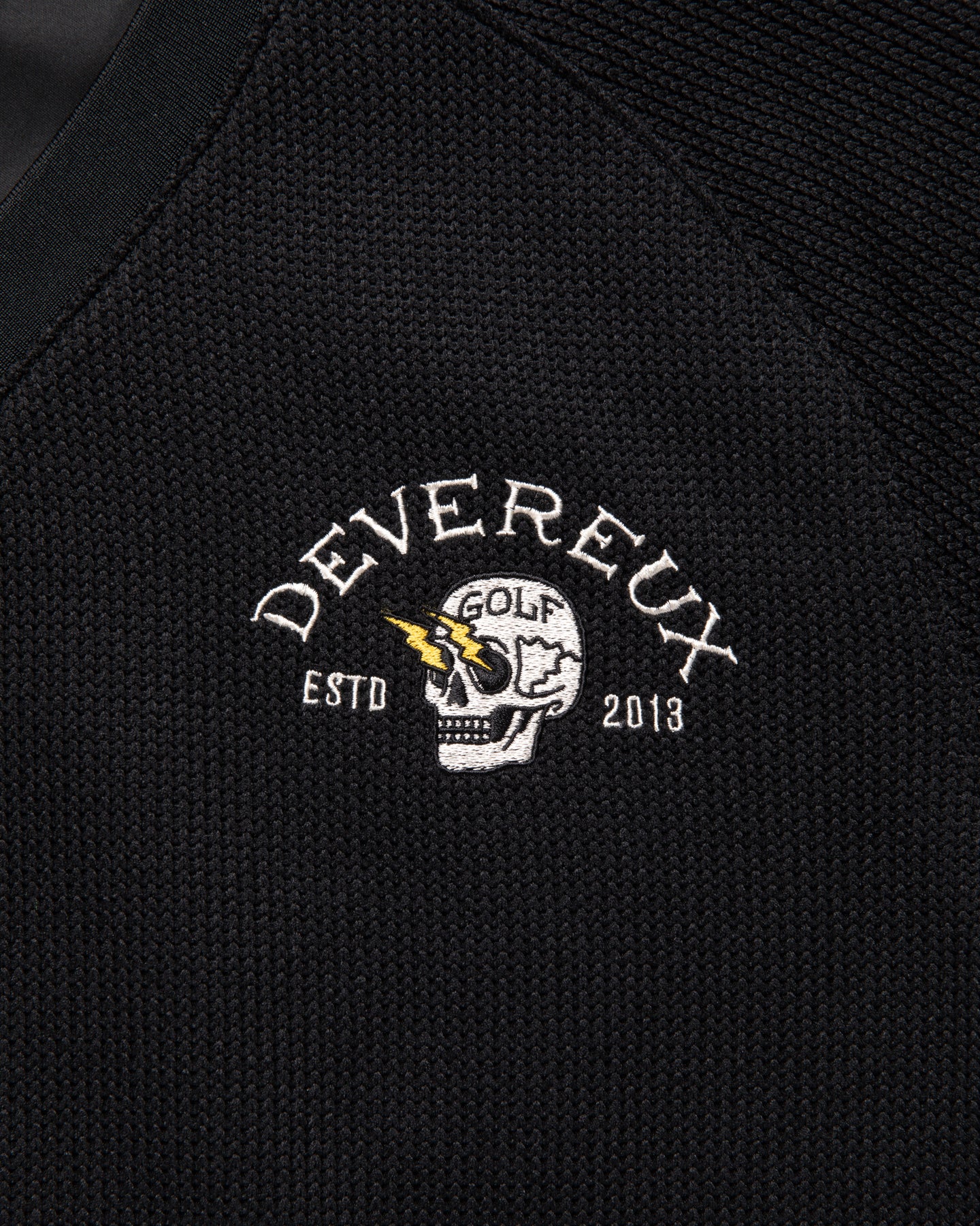 ショッカースカルクォーターゲージ 裏付きプルオーバー 075754015-BLACK