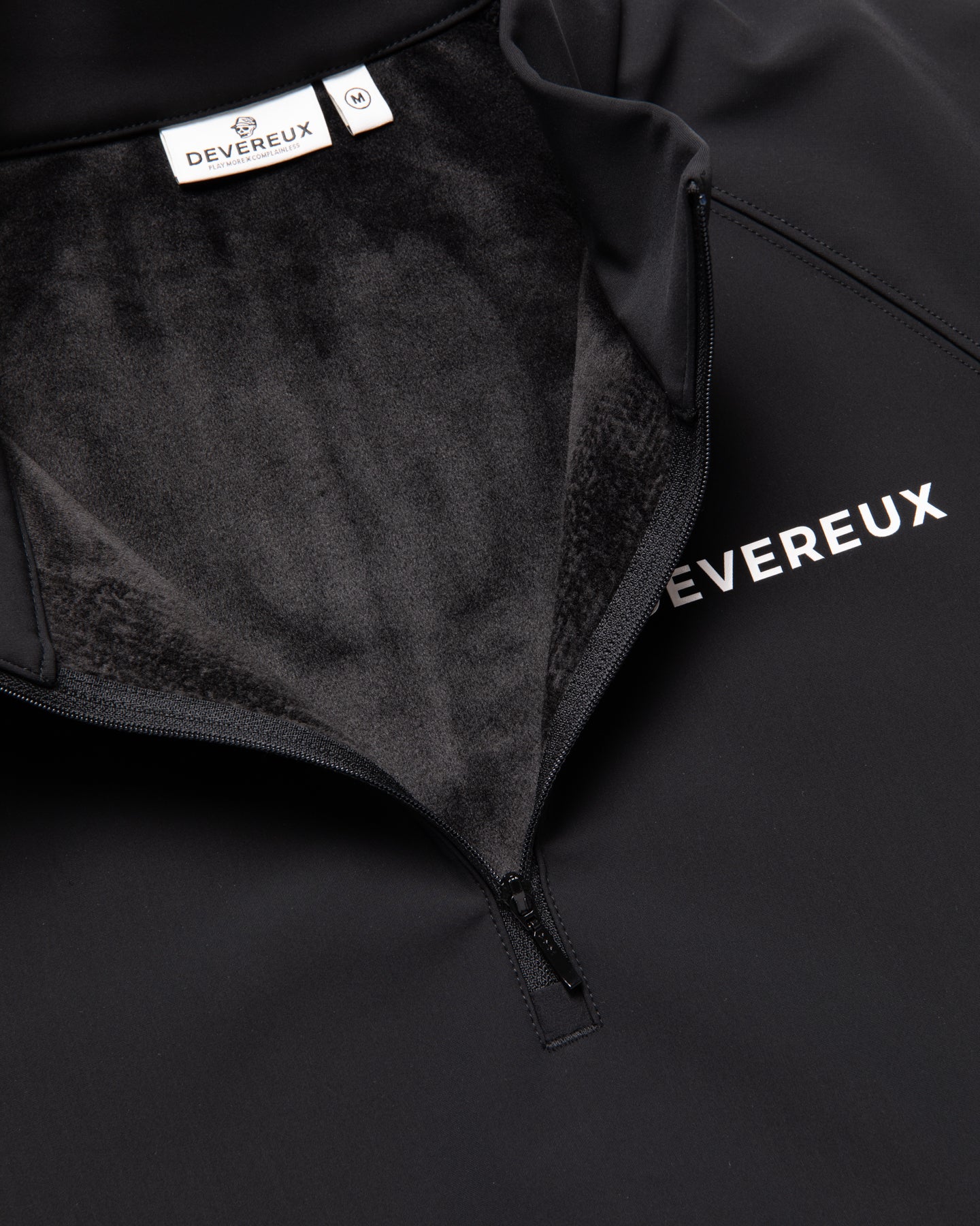 VALLEY 3層フリース ハーフジッププルオーバー 075754026-BLACK