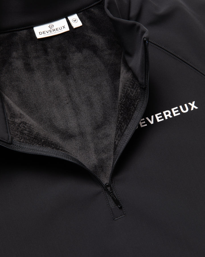 VALLEY 3層フリース ハーフジッププルオーバー 075754026-BLACK