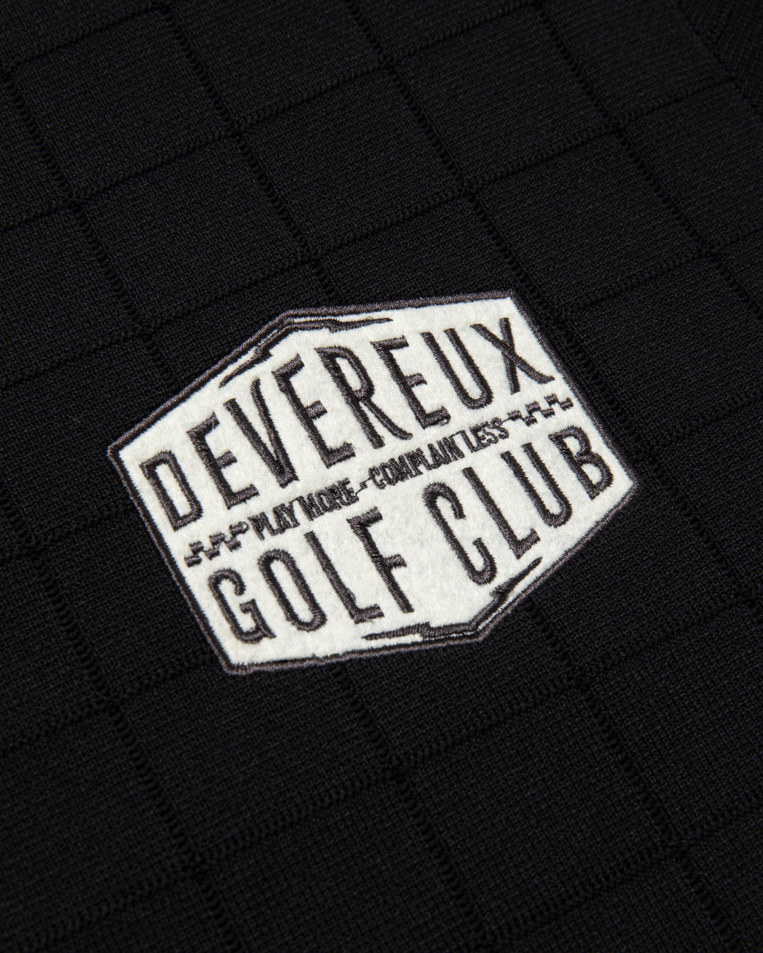 ショッカースカルミラノリブアイレットクルーニット 075754703-BLACK