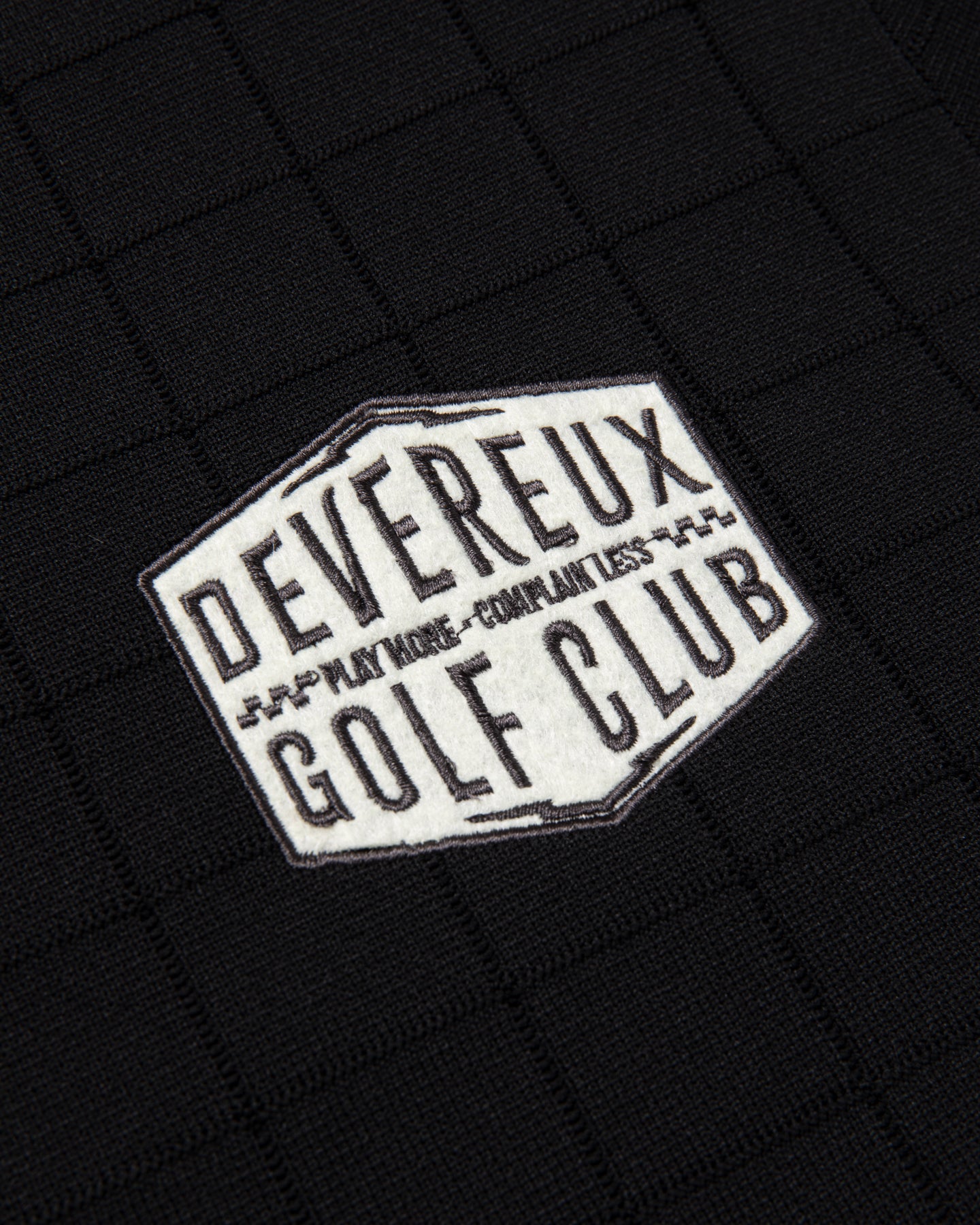 ショッカースカルミラノリブアイレットクルーニット 075754703-BLACK