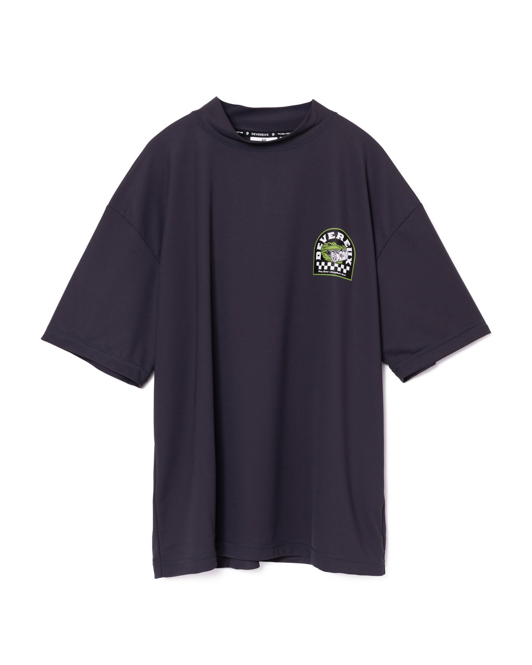 DVG CROCO MOCK NECK 075762022-GRAPHITE