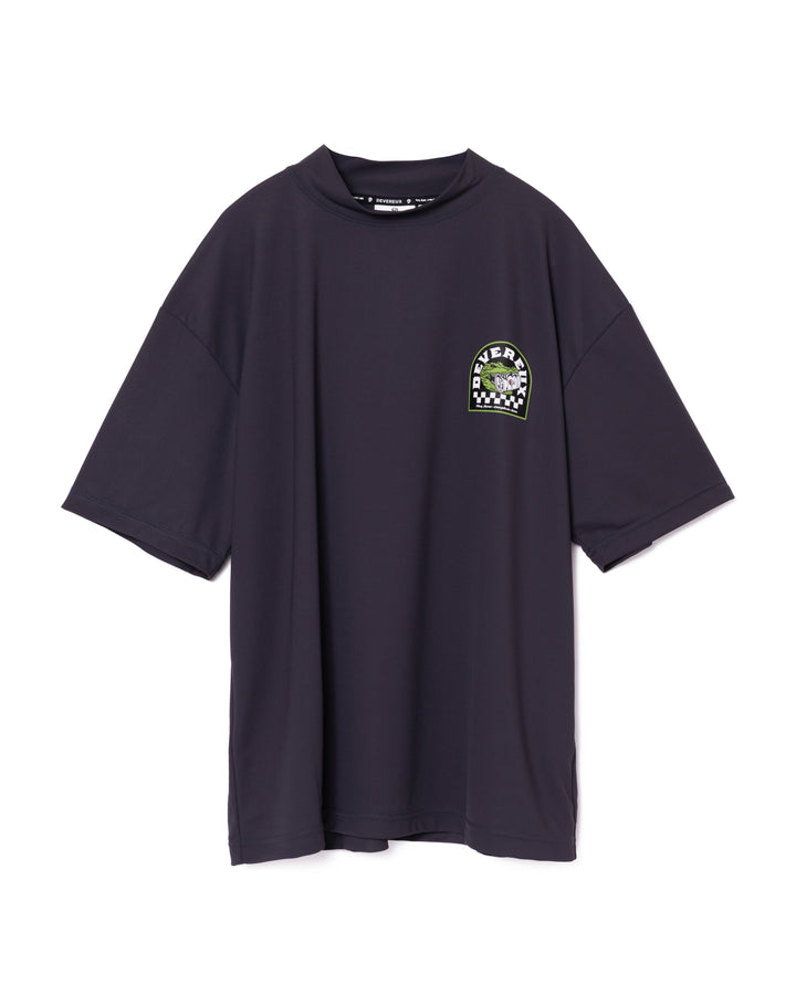 DVG CROCO MOCK NECK 075762022-GRAPHITE