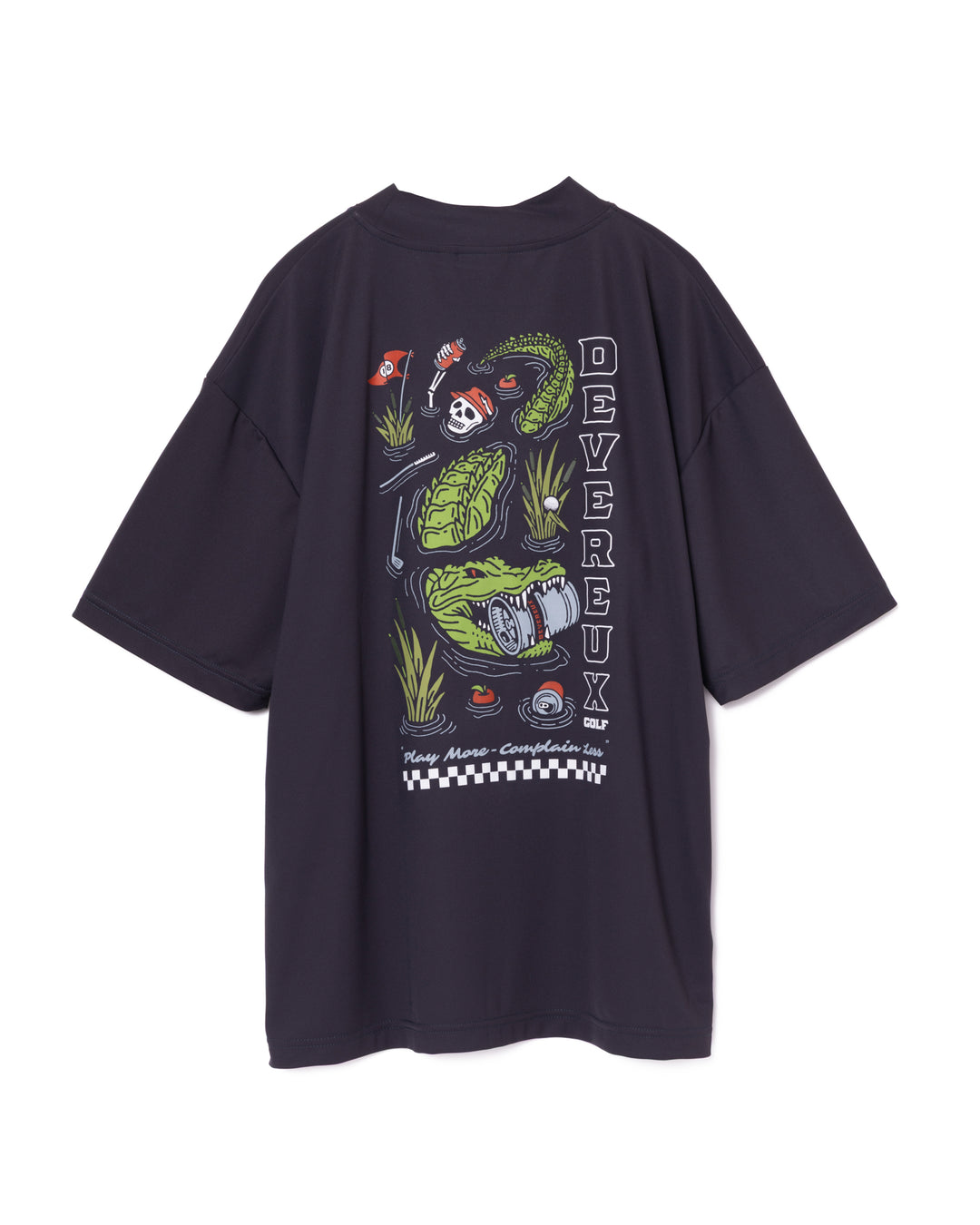DVG CROCO MOCK NECK 075762022-GRAPHITE