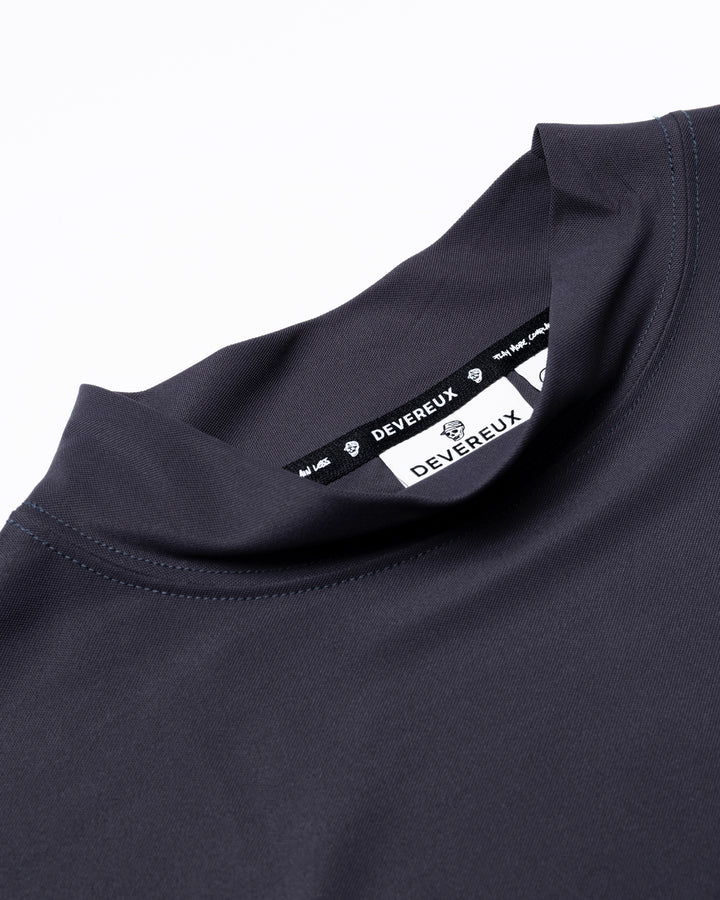 DVG CROCO MOCK NECK 075762022-GRAPHITE