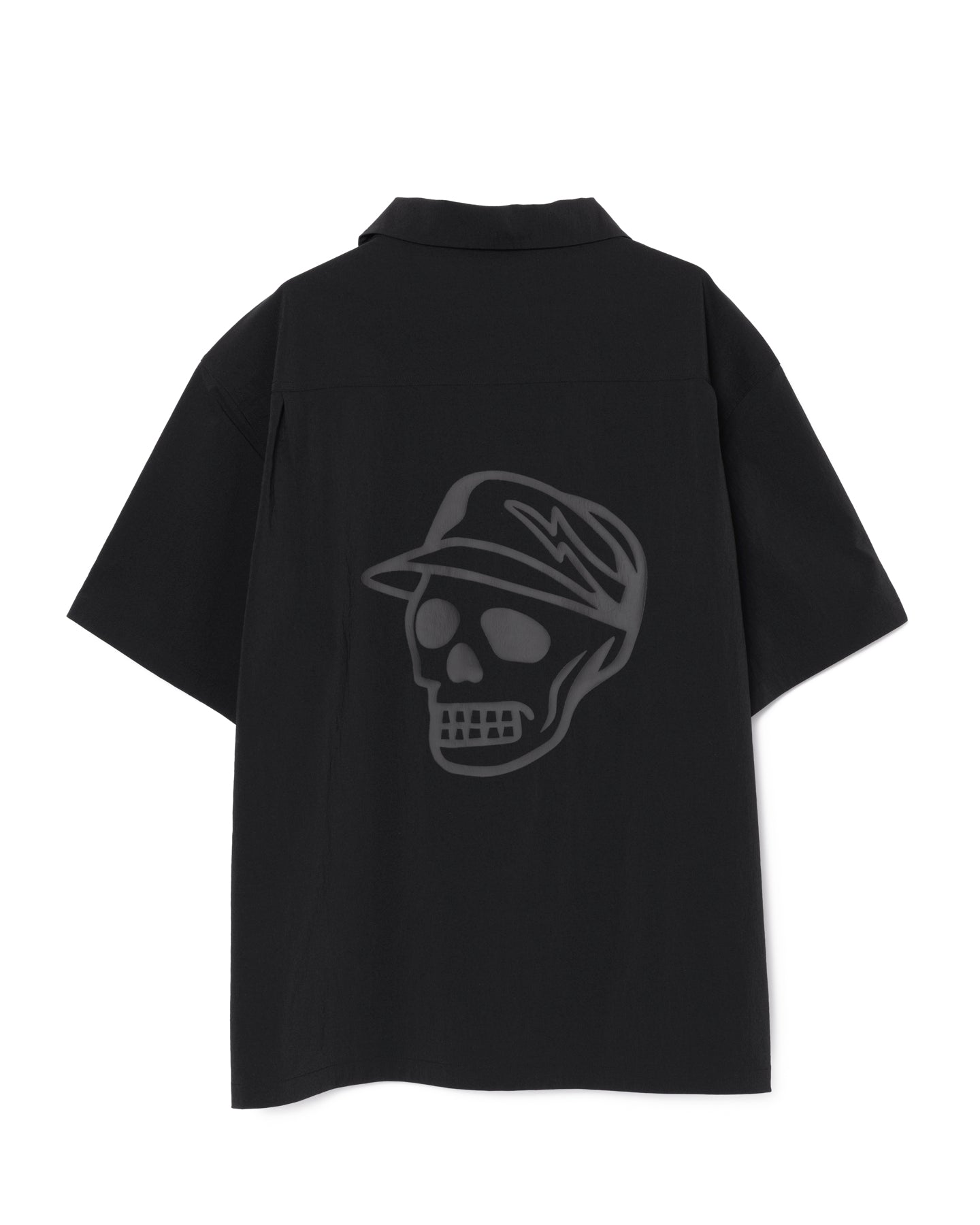 DVG Wrinkle Stretch OPEN collar SHIRT 075762202-BLACK – DEVEREUX