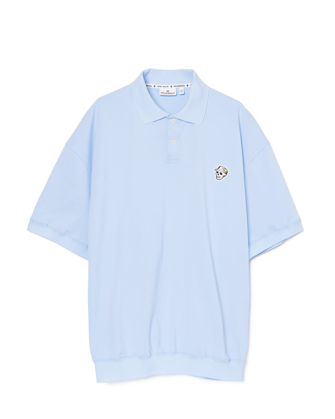 DVG TECH-SKULL CADDIE POLO 075762015-POWDER BLUE